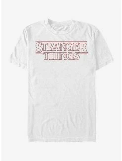Best reviews of 🤩 Extra Soft Stranger Things Stranger Red Outline Logo T-Shirt 🎁