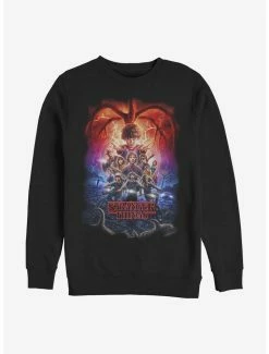 Brand new 🧨 Stranger Things Group Pumpkins Poster Crew Sweatshirt ❤️