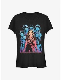 Coupon 🎁 Stranger Things Character Gaze 👧 Girls T-Shirt 😍