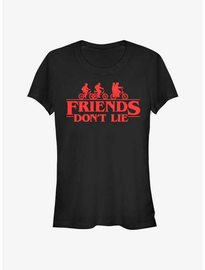 Best Pirce ๐ Stranger Things Friends Don't Lie ๐ง Girls T-Shirt ๐งจ 1 Best Pirce ๐ Stranger Things Friends Don't Lie ๐ง Girls T-Shirt ๐งจ