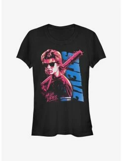 Brand new ✔️ Stranger Things Splatterpunk Steve 👧 Girls T-Shirt 👍