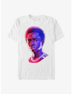 Top 10 ❤️ Stranger Things Lucas Neon Face T-Shirt 🧨