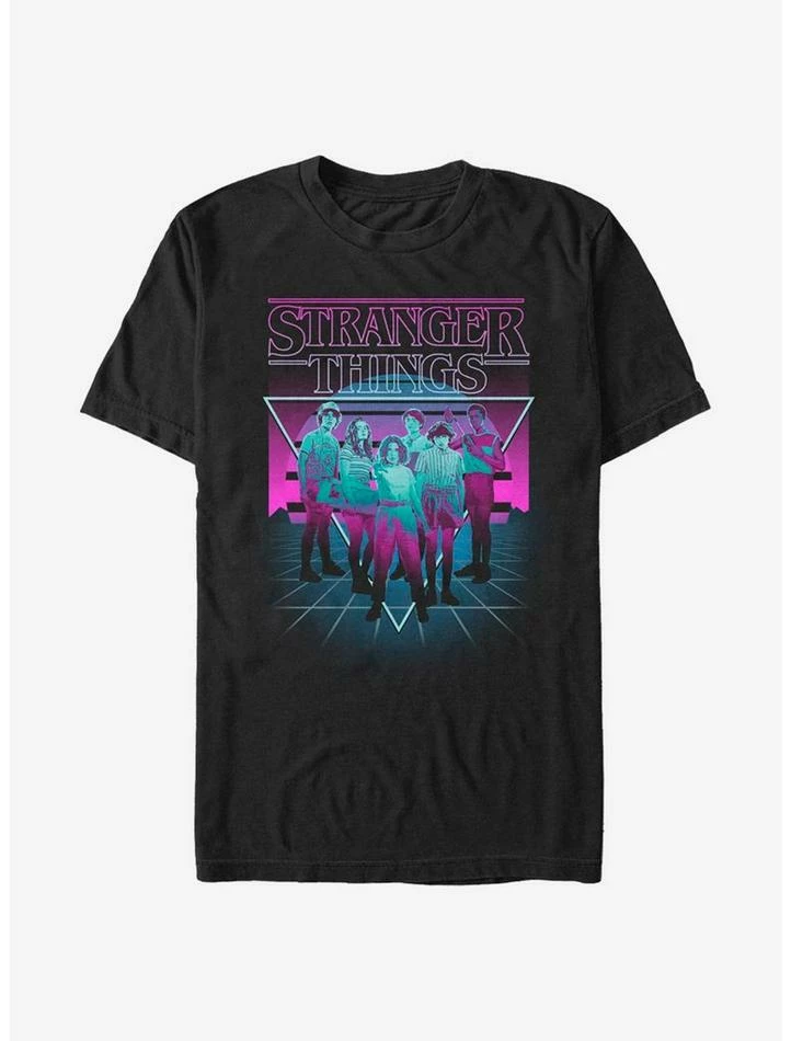 Coupon ๐งจ Stranger Things Neon Group T-Shirt โจ 1 Coupon ๐งจ Stranger Things Neon Group T-Shirt โจ
