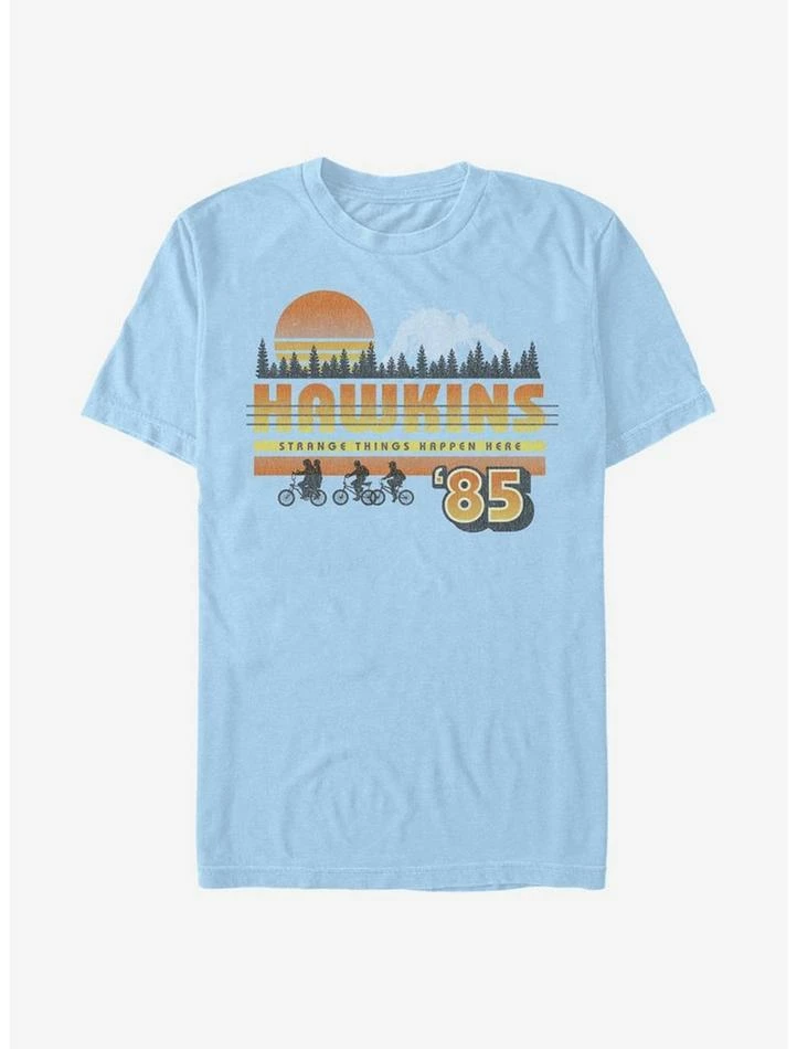 Coupon ✔️ Extra Soft Stranger Things Hawkins Vintage Sunset T-Shirt 💯 1 Coupon ✔️ Extra Soft Stranger Things Hawkins Vintage Sunset T-Shirt 💯