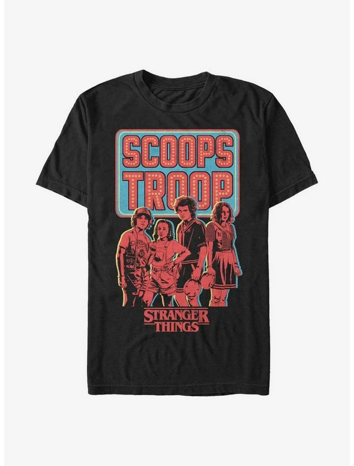 Best Pirce ๐ Stranger Things Scoops Troop In Red Extra Soft T-Shirt ๐ฏ 1 Best Pirce ๐ Stranger Things Scoops Troop In Red Extra Soft T-Shirt ๐ฏ