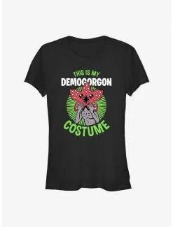 Hot Sale 💯 Stranger Things This Is My Demogorgon Costume 👧 Girls T-Shirt 👍