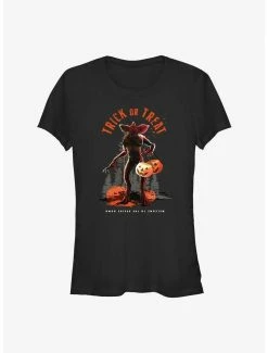 Budget 🥰 Stranger Things Trick Or Treating Demogorgon 👧 Girls T-Shirt 😉