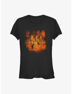 Buy 🛒 Stranger Things The Upside Down Pumpkin 👧 Girls T-Shirt ❤️