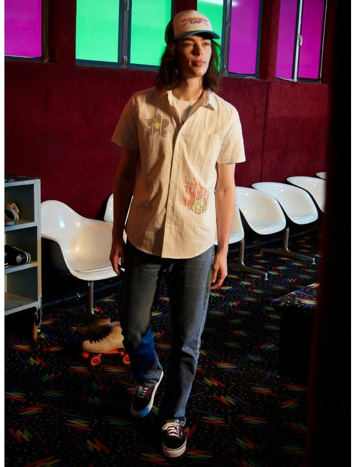 Best Pirce 😍 Our Universe Stranger Things Scantron Woven Button-Up 🔔 3 Best Pirce 😍 Our Universe Stranger Things Scantron Woven Button-Up 🔔 - Image 3