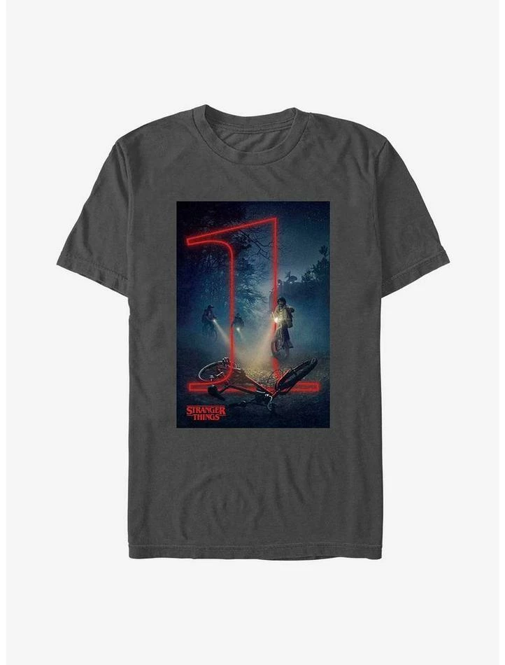 Budget 🤩 Stranger Things Season 1 Poster T-Shirt 😉 1 Budget 🤩 Stranger Things Season 1 Poster T-Shirt 😉