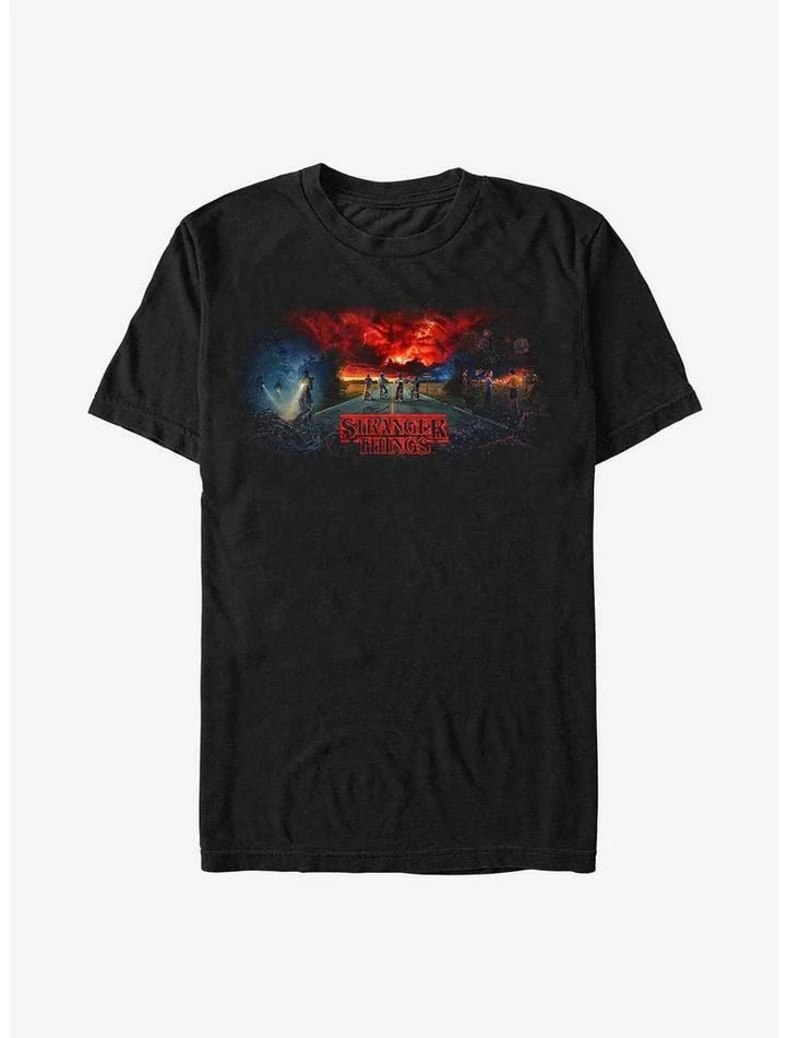 Cheap ❤️ Stranger Things Stranger Tryptych T-Shirt 👍 1 Cheap ❤️ Stranger Things Stranger Tryptych T-Shirt 👍