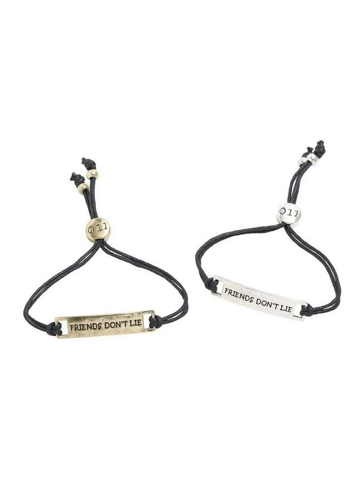 Best reviews of π Stranger Things Friends Don't Lie Best Friend Cord Bracelet Set π 2 Best reviews of π Stranger Things Friends Don't Lie Best Friend Cord Bracelet Set π - Image 2
