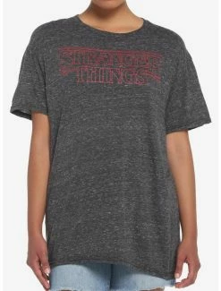 Best deal β Stranger Things Logo Speckle π§ Girls T-Shirt β¨