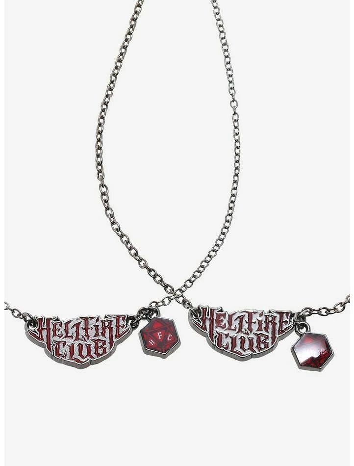 Discount ๐ Stranger Things Hellfire Club Nameplate Best Friend Necklace Set โจ 2 Discount ๐ Stranger Things Hellfire Club Nameplate Best Friend Necklace Set โจ - Image 2