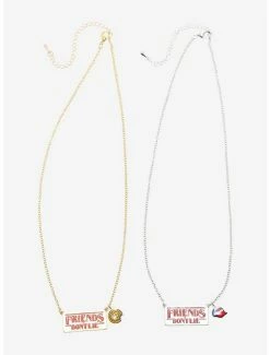 Best reviews of 😀 Stranger Things Friends Don't Lie Nameplate Best Friend Necklace Set 🌟