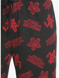 Best deal 🤩 Stranger Things Logo & Demogorgon Pajama Pants Plus Size 🔥 -Stranger Things Sales Shop 18769552 av2