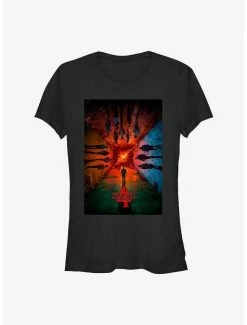 Best Pirce 🎁 Stranger Things Season 4 Main Poster 👧 Girls T-Shirt 🎉