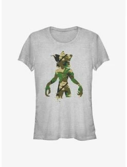 Best Pirce ⌛ Stranger Things Demogorgon Camo Monster 👧 Girls T-Shirt 😀