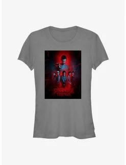Best Sale ⭐ Stranger Things Characters Poster 👧 Girls T-Shirt 👍