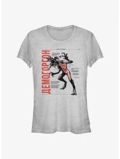 Wholesale 🎁 Stranger Things Demogorgon Anatomy 👧 Girls T-Shirt 🎉