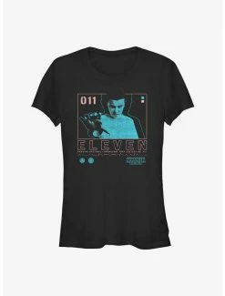 Wholesale 👏 Stranger Things Eleven Infographic 👧 Girls T-Shirt 🧨