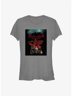 Deals 🛒 Stranger Things Demogorgon Kanji 👧 Girls T-Shirt ✔️
