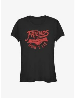 Budget ✨ Stranger Things Friends Don't Lie 👧 Girls T-Shirt 💯