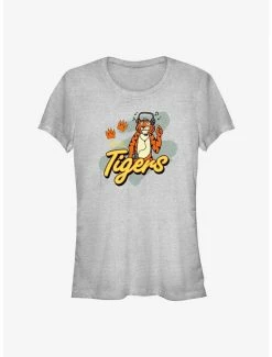 Cheapest 🧨 Stranger Things Hawkins High School Tigers 👧 Girls T-Shirt 😉