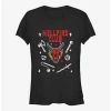 Deals ⭐ Stranger Things Hellfire Club 👧 Girls T-Shirt 👍