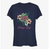Buy 🧨 Stranger Things Floral Things 👧 Girls T-Shirt 👍