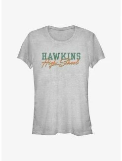 Promo 🛒 Stranger Things Hawkins 👧 Girls T-Shirt 😍