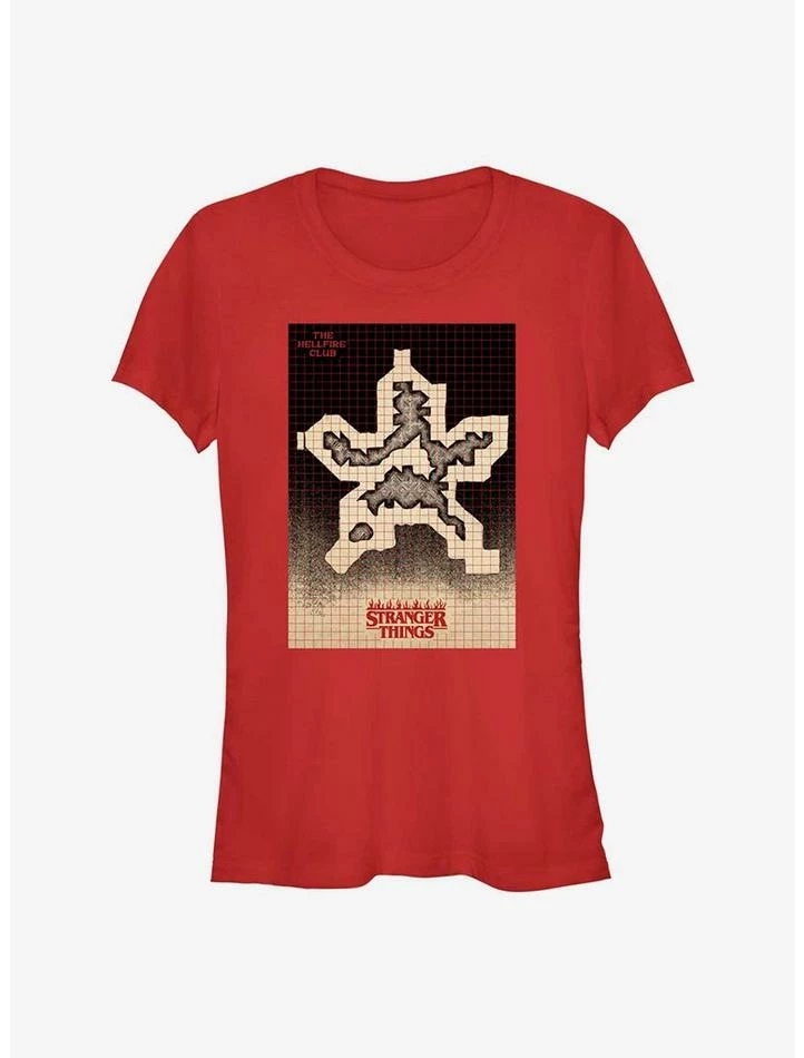 Discount 𧨠Stranger Things Hellfire Grid Demogorgon π§ Girls T-Shirt β€οΈ 1 Discount 𧨠Stranger Things Hellfire Grid Demogorgon π§ Girls T-Shirt β€οΈ