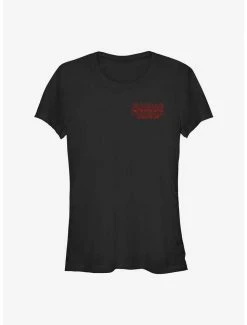 Deals 🛒 Stranger Things Redfire Logo 👧 Girls T-Shirt 🔔