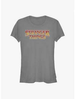 Top 10 😍 Stranger Things Inlay Flames Logo 👧 Girls T-Shirt 💯