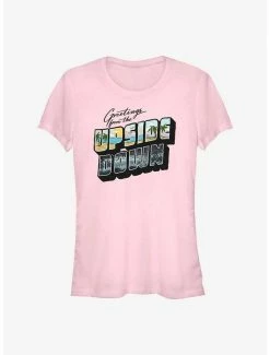 Hot Sale 🎉 Stranger Things Upside Down Postcard 👧 Girls T-Shirt 🔥