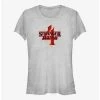 Coupon 🥰 Stranger Things Season 4 Logo 👧 Girls T-Shirt 🎉