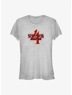 Coupon 🥰 Stranger Things Season 4 Logo 👧 Girls T-Shirt 🎉