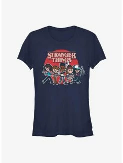 Budget 🤩 Stranger Things Toon Gang 👧 Girls T-Shirt 🧨