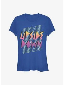 Brand new ✔️ Stranger Things Vaporwave Upside Down 👧 Girls T-Shirt 👍