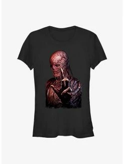 Promo ❤️ Stranger Things Shadowy Vecna Portrait 👧 Girls T-Shirt 😀