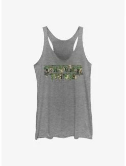 Cheapest ⭐ Stranger Things Camo Logo 👧 Girls Tank 🔥