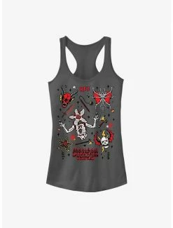 Cheap 😉 Stranger Things Hellfire Club Icons 👧 Girls Tank Top 👏