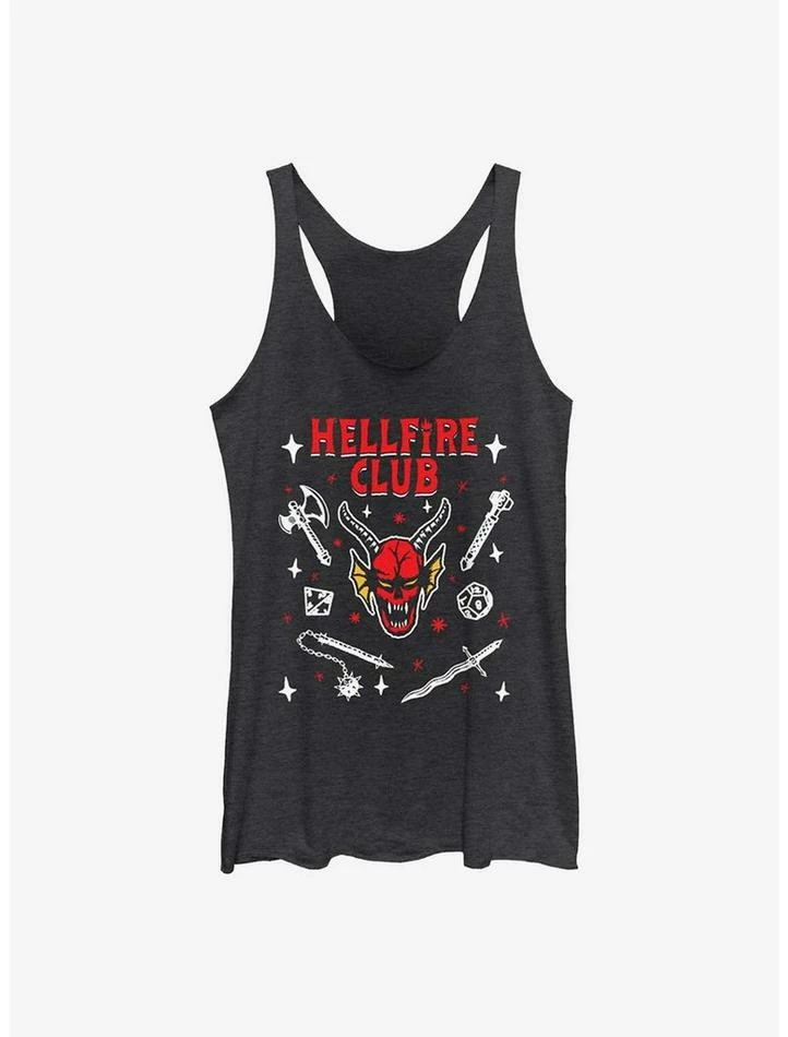 Brand new π Stranger Things Hellfire Club π§ Girls Tank Top π 1 Brand new π Stranger Things Hellfire Club π§ Girls Tank Top π