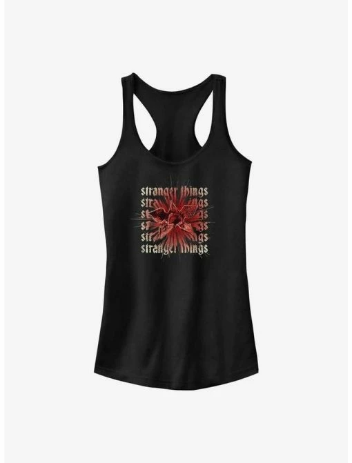Wholesale 🥰 Stranger Things Demogorgon Text Stack 👧 Girls Tank 🔔 -Stranger Things Sales Shop 19020115 hi