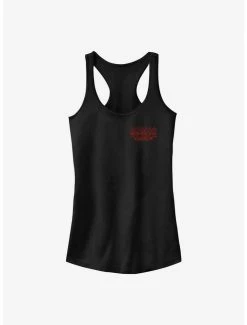 Discount ⭐ Stranger Things Redfire Logo 👧 Girls Tank ⭐