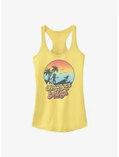 Cheapest 🎉 Stranger Things Retro Sun Demogorgon 👧 Girls Tank Top 🤩