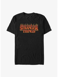 Best Pirce ✔️ Stranger Things Fire Logo T-Shirt 🎁