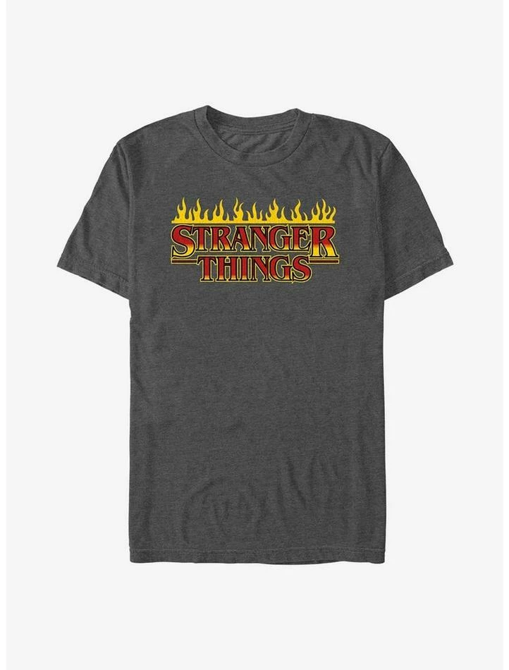 Discount 🛒 Stranger Things On Fire Logo T-Shirt 😉 1 Discount 🛒 Stranger Things On Fire Logo T-Shirt 😉