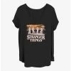 Flash Sale ❤️ Stranger Things Drawing 👧 Girls T-Shirt Plus Size 🛒