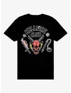 Discount 💯 Stranger Things Hellfire Club T-Shirt ❤️